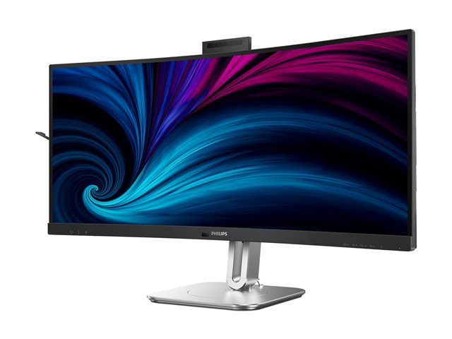 34B2U6603CH 34\" CURVE VA UWQHD 21/9 TB4 USB-C Docking, 4 ms, 3440x1440@120Hz, TB4 3xUSB-C -DP-2xHDMI-DPout-RJ45 & 4xUSB 3.2 & USB-C, Brightness 550 cd/m², S Contrastratio 80M:1, Viewing angle 178°/178°, Windows Hello™ pop-up webcam, KVM, Speakers, He