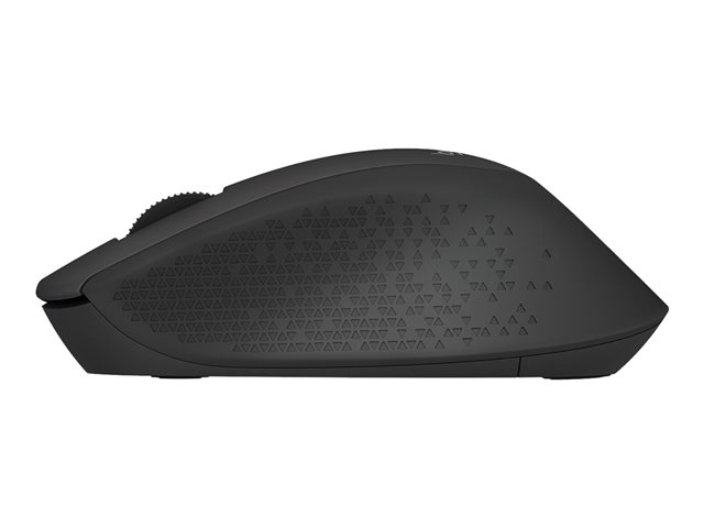Logitech M280 - Mouse - right-handed - optical - 3 buttons - wireless - 2.4 GHz - USB wireless receiver - black