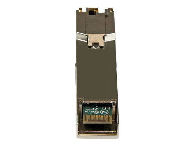 StarTech.com Extreme Networks 10050 Compatible SFP Module - 1000BASE-T - SFP to RJ45 Cat6/Cat5e - 1GE Gigabit Ethernet SFP - RJ-45 100m Mini GBIC Transceiver - Lifetime Warranty (10050-ST) - SFP (mini-GBIC) transceiver module (equivalent to: Extreme Networks 10050) - GigE - 10Base-T, 100Base-TX, 1000Base-T - RJ-45 - up to 100 m