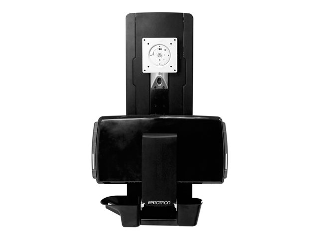 Ergotron StyleView Sit-Stand Vertical Lift, Patient Room - Mounting kit (wrist rest, mouse pouch, panel vertical lift, barcode scanner holder, keyboard tray, monitor arm, slide-out mouse tray) - for LCD display / PC equipment - medical - black - screen size: 24\" - wall-mountable