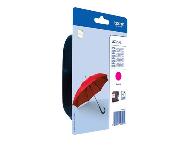 Brother LC225XLM - Magenta - original - ink cartridge - for Brother DCP-J4120, MFC-J4420, J4620, J5320, J5620, J5625, J5720, Business Smart MFC-J4420