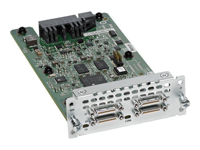 Cisco WAN Network Interface Module - Serial adapter - RS-232/449/530/V.35/X.21 x 4 - refurbished - for Cisco 4451-X
