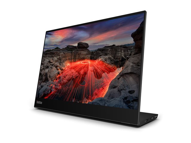 Lenovo ThinkVision M14t Gen 2 - LED monitor - 14\" - portable - touchscreen - 2240 x 1400 - IPS - 300 cd/m² - 1500:1 - 6 ms - 2xUSB-C - raven black