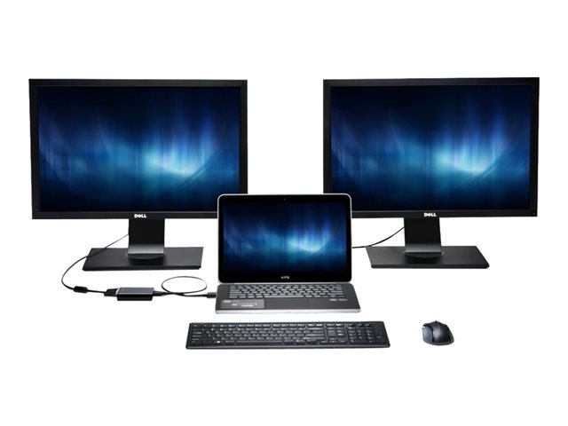 Kensington Universal Multi-Display Adapter - External video adapter - USB 3.0 - DVI - black