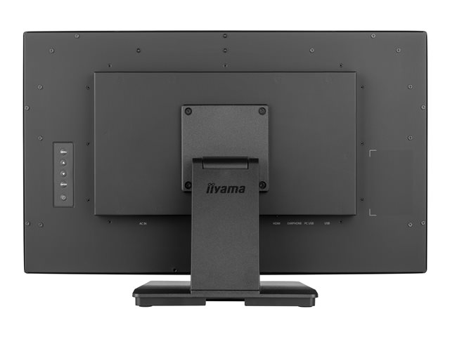 iiyama ProLite T2438MSC-B1 - LED monitor - 24\" (23.8\" viewable) - touchscreen - 1920 x 1080 Full HD (1080p) - IPS - 600 cd/m² - 1000:1 - 5 ms - HDMI, DisplayPort - speakers - matte black