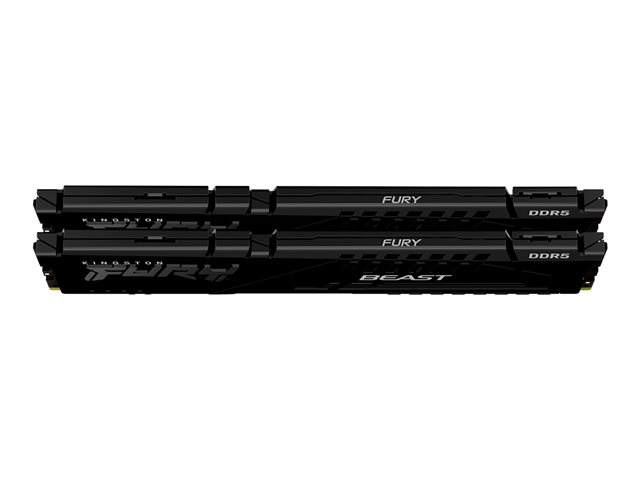 Kingston FURY Beast - DDR5 - kit - 32 GB: 2 x 16 GB - DIMM 288-pin - 4800 MHz / PC5-38400 - CL38 - 1.1 V - unbuffered - on-die ECC
