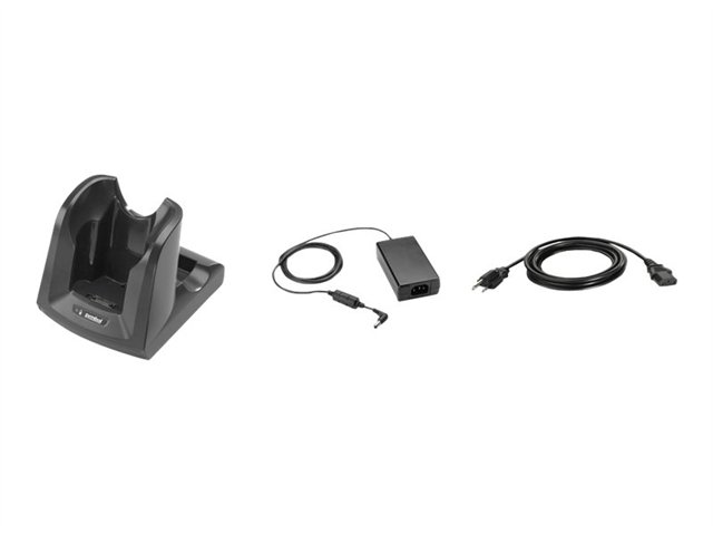 MC3000 Energy Star Single Slot Serial/USB Cradle Kit Kit Includes: Single Slot cradle (CRD3000-1001RR) Power Supply (PWRS-14000-148R) and US AC power line cord (23844-00-00R)