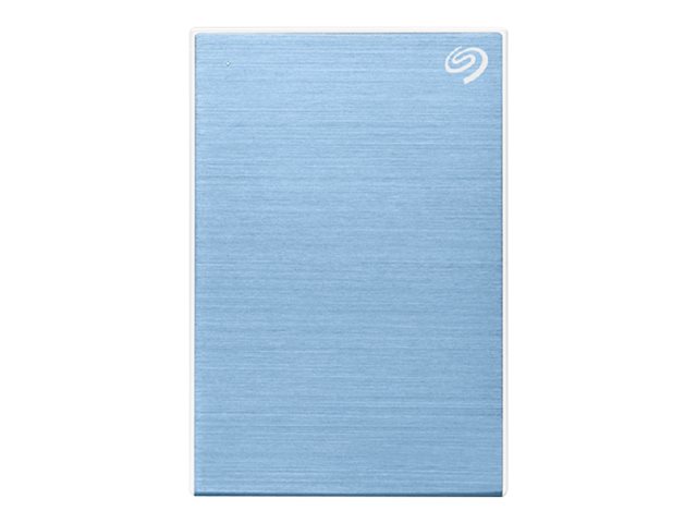 Seagate One Touch STKY2000402 - Hard drive - 2 TB - external (portable) - USB 3.0 - light blue - with Seagate Rescue Data Recovery