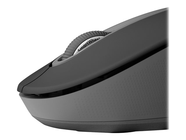 Logitech Signature M650 L LEFT - Mouse - large size - left-handed - optical - 5 buttons - wireless - 2.4 GHz, Bluetooth - Logitech Logi Bolt USB receiver - graphite