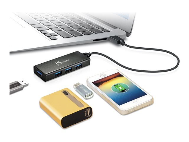 USB 3.0 4-Port Mini Hub - EU/UK