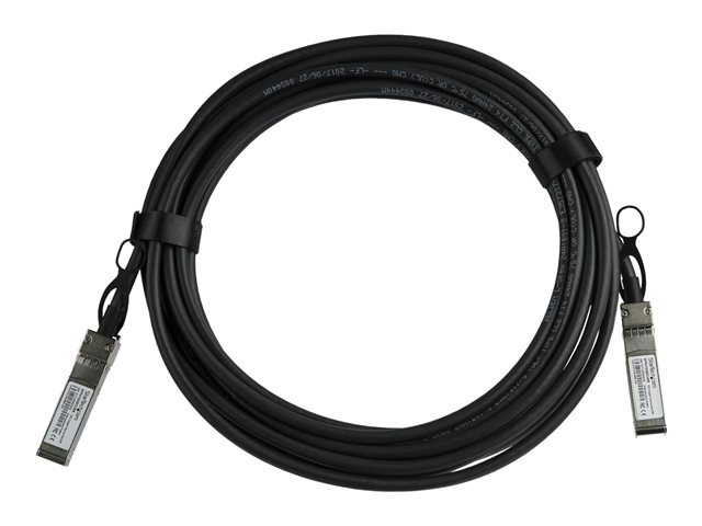 StarTech.com Cisco SFP-H10GB-CU6M Compatible 6m 10G SFP+ to SFP+ DAC Twinax, 10GbE SFP+ Copper DAC 10Gbps/10GE Low Power Passive SFP+ Transceiver Module DAC Cable, Cisco Firepower ASR9000 - Lifetime Warranty (SFPH10GBCU6M) - 10GBase direct attach cable - SFP+ latched to SFP+ latched - 6 m - twinaxial - SFF-8431/SFF-8432 - passive - black
