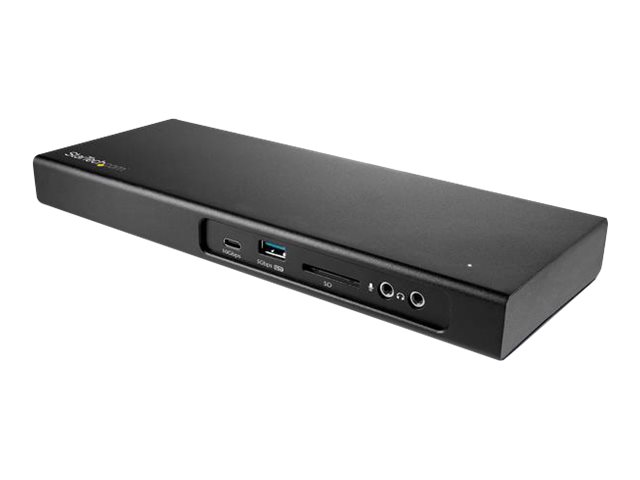 StarTech.com Thunderbolt 3 Dock, Dual Monitor 4K 60Hz TB3 Laptop Docking Station with DisplayPort, PCIe M.2 NVMe SSD Enclosure, 85W Power Delivery, SD 4.0 Reader, 10Gbps USB-C, 2 USB-A Hub - 85W Thunderbolt 3 Dock (TB3DK2DPM2) - Docking station - Thunderbolt 3 - DP, Thunderbolt - 1GbE - TAA Compliant - for P/N: ARMBARDUO, ARMBARDUOV, ARMDUAL, ARMDUAL30, ARMDUALV, ARMSLIMDUO