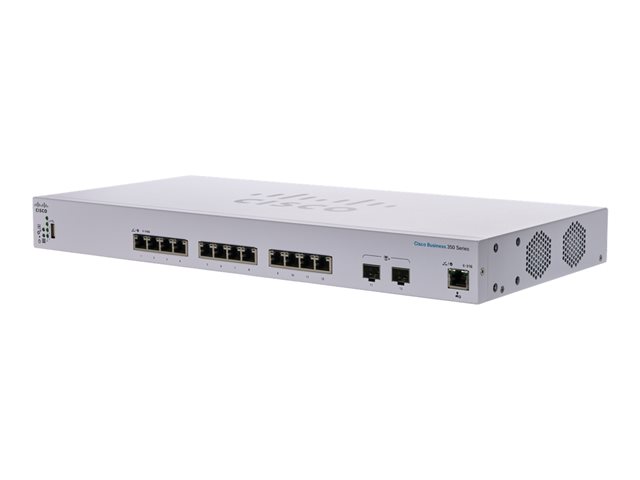 Cisco Business 350 Series CBS350-12XT - Switch - L3 - Managed - 10 x 10GBase-T + 2 x combo 10 Gigabit SFP+/RJ-45 - rack-mountable