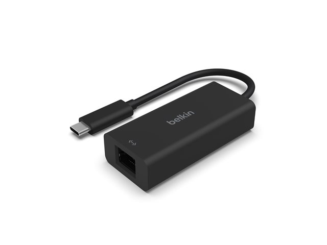 Belkin CONNECT - Network adapter - USB-C - 10M/100M/1G/2.5 Gigabit Ethernet - black