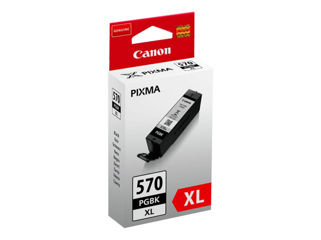 Canon PGI-570PGBK XL - 22 ml - High Yield - black - original - ink tank - for PIXMA MG5751, MG5752, MG5753, MG6851, MG6852, MG6853, MG7750, MG7751, MG7752, MG7753