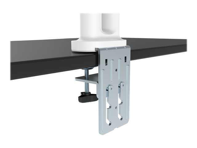 VISION Premium Monitor Dual Desk Arm Mount  LIFETIME WARRANTY  fits two display 10-34" with VESA sizes 75 x 75 or 100 x 100  quick clamp or grommet  rotate display  gas strut  max between screen centres 1200mm /47"  SWL 9kg /20lb per screen  matt