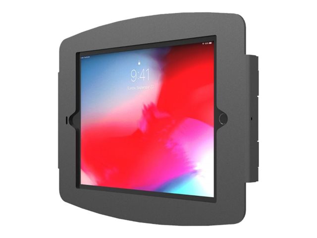 Compulocks iPad 10.2\" Space Enclosure Wall Mount - Enclosure - for tablet - lockable - high-grade aluminium - black - screen size: 10.2\" - mounting interface: 100 x 100 mm - wall-mountable - for Apple 10.2-inch iPad (7th generation, 8th generation, 9th generation)