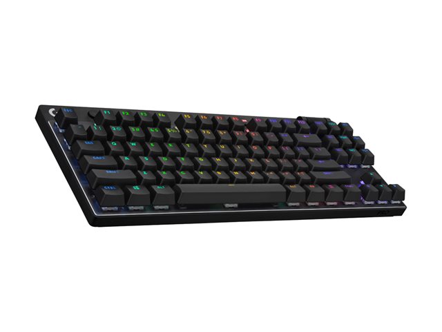 Logitech G PRO X TKL - Keyboard - backlit - wireless - 2.4 GHz, Bluetooth - AZERTY - French - key switch: Tactile - black
