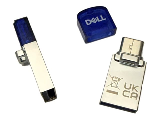 Dell 64GB 3.2 Type A/C Combo Flash Drive - Detachable Cap