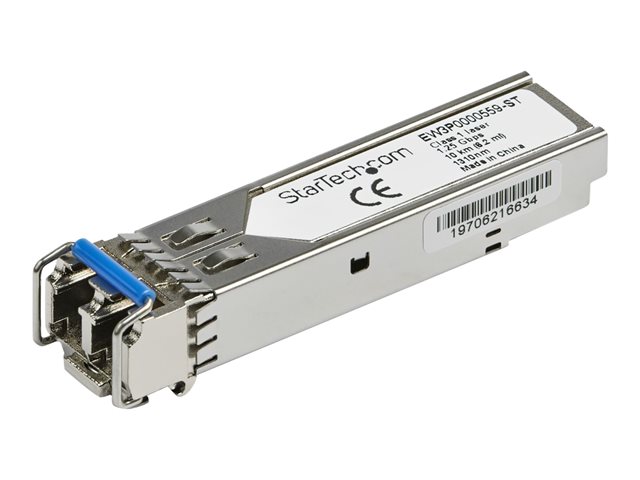 StarTech.com Citrix EW3P0000559 Compatible SFP Module, 1000BASE-LX, 1GbE Single Mode (SMF) Fiber SMF Optic Transceiver, 1GE Gigabit Ethernet SFP, LC Connector, 10km, 1310nm, DDM, Mini GBIC - Lifetime Warranty (EW3P0000559-ST) - SFP (mini-GBIC) transceiver module (equivalent to: Citrix EW3P0000559) - GigE - 1000Base-LX - LC single-mode - up to 10 km - 1310 nm