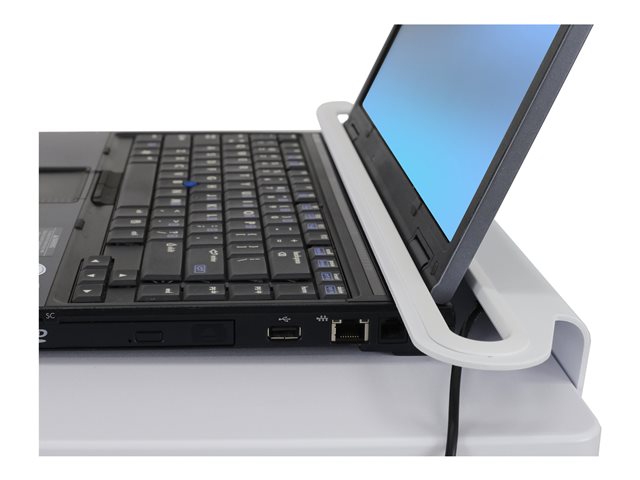 Ergotron StyleView - Cart - light-duty - for notebook / barcode scanner - medical - steel - white, aluminium - screen size: up to 17\"
