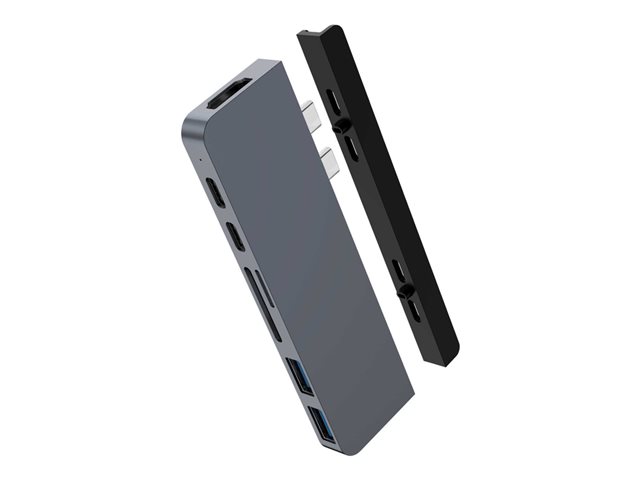 HyperDrive Duo 7-in-2 Hub - Docking station - USB-C x 2 - HDMI