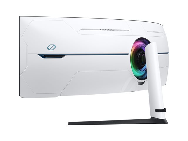Samsung Odyssey Neo G9 S57CG952NU - G95NC Series - QLED monitor - gaming - curved - 57\" - 7680 x 2160 Dual UHD @ 240 Hz - VA - 1000 cd/m? - 1000000:1 - DisplayHDR 1000 - 1 ms - 3xHDMI, DisplayPort - black, white