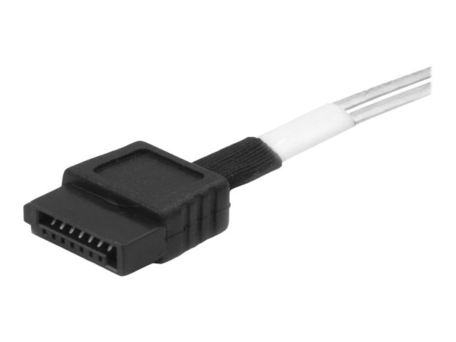 StarTech.com 1m Internal Mini SAS to SATA Cable - SFF-8643 to 4x SATA (SAS43SAT1M) - SATA / SAS cable - 4 x Mini SAS HD (SFF-8643) (P) to SATA (P) - 1 m - black & silver - for P/N: SFF86448PLT2