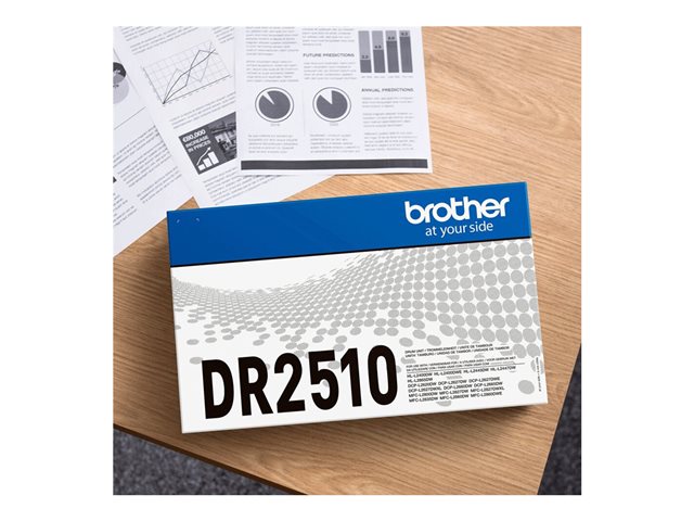 Brother DR2510 - Original - box - drum kit - for Brother DCP-L2620, DCP-L2627, DCP-L2660, HL-L2447, MFC-L2800, MFC-L2827, MFC-L2860