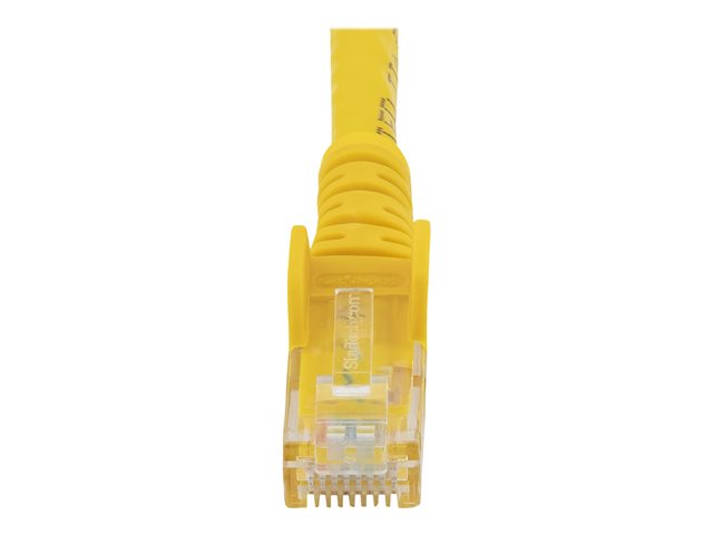 StarTech.com 50cm CAT6 Ethernet Cable, 10 Gigabit Snagless RJ45 650MHz 100W PoE Patch Cord, CAT 6 10GbE UTP Network Cable w/Strain Relief, Yellow, Fluke Tested/Wiring is UL Certified/TIA - Category 6 - 24AWG (N6PATC50CMYL) - Network cable - RJ-45 (M) to RJ-45 (M) - 50 cm - UTP - CAT 6 - snagless, stranded - yellow