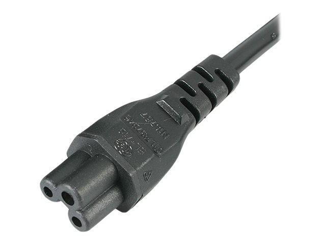 StarTech.com 6ft (2m) UK Laptop Power Cable, BS 1363 to C5 Clover Leaf, 2.5A 250V, 18AWG, Notebook/Laptop Replacement Cord, Printer Cable, UK Laptop Charger Cord, BS 1363 to IEC60320 C5 - Power Brick Cord - Power cable - IEC 60320 C5 to BS 1363 (M) - AC 250 V - 2 m - molded - black