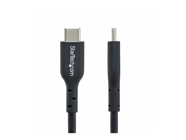 StarTech.com 2m (6ft) USB C Charging Cable, USB-C Cable, USB 2.0 Type-C Laptop Charger Cord, 60W 3A Power Delivery, TPE Jacket, USB-C Data Transfer Cable, M/M - USB cable - 24 pin USB-C (M) to 24 pin USB-C (M) - USB 2.0 - 5 / 9 / 12 / 15 / 20 V - 3 A