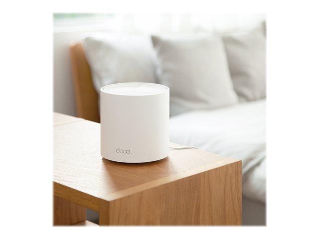TP-Link Deco X50 - Wi-Fi system - (router) - up to 2,500 sq.ft - mesh 1GbE - Wi-Fi 6 - Dual Band