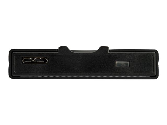 StarTech.com USB 3.0 to 2.5-inch SATA External Hard Drive Enclosure with Secure Biometric Fingerprint/Password Access for 256-bit AES Encrypted USB 3.1 Gen 1 5Gbps SSD/HDD Data Transfer - Portable Vented Aluminum Case - 8 fingerprints and permissions - OS Independent - Storage enclosure - 2.5\" - SATA 6Gb/s - USB 3.0 - black - TAA Compliant