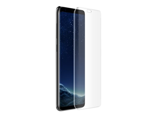 OtterBox Clearly Protected Skin - Back cover for mobile phone - black, transparent - with Alpha Glass screen protector - for Samsung Galaxy S8