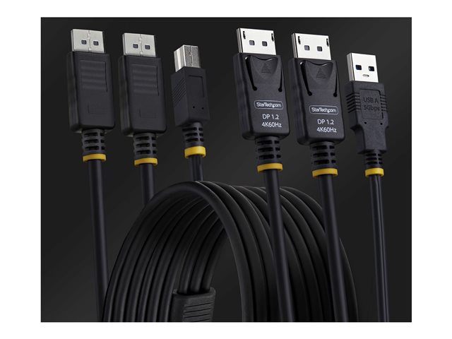 1.8m Dual-DisplayPort and USB KVM Cable