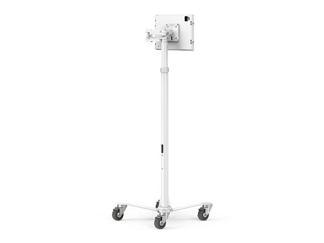 Compulocks iPad Pro M4 13\" (2024), Apex Enclosure Rolling Cart - Rise Freedom Extended - Mounting kit (enclosure, cart stand) - for tablet - lockable - medical - high-grade aluminium - white - screen size: 13\" - wall-mountable - for Apple 13-inch iPad Pro (M4)