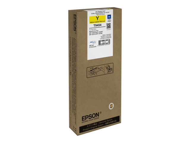 Epson T9454 - 38.1 ml - XL size - yellow - original - ink cartridge - for WorkForce Pro WF-C5210DW, WF-C5290DW, WF-C5710DWF, WF-C5790DWF