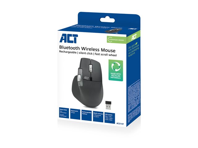 Draadloze bluetooth muis. 1 stk