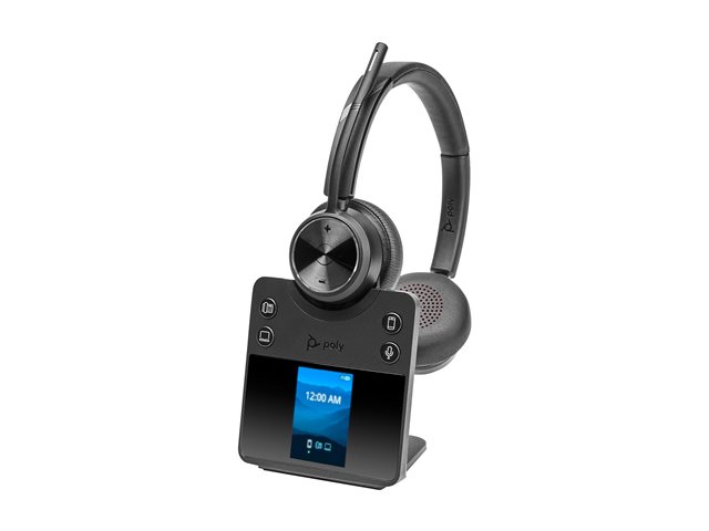 Poly Savi 7420 Office Stereo DECT 1880-1900 MHz Headset EMEA - INTL English - Euro plug - Replaces Poly SKU 2-221111-205