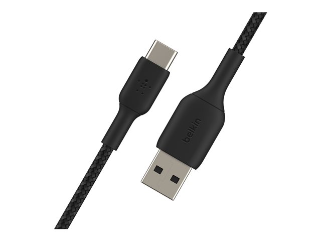 Belkin BoostCharge - USB cable - 24 pin USB-C (M) to USB (M) - 3 m - black