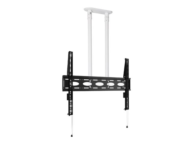 B-TECH PRO Install BT8448-100 - Mounting kit (ceiling mount) - extra large - for flat panel - universal - heavy duty steel - black, white - screen size: 65\"-120\" - mounting interface: up to 1000 x 600 mm