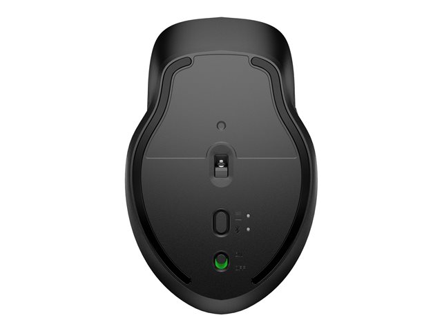 HP 430 - Mouse - ergonomic - multi-device - right and left-handed - 5 buttons - wireless - Bluetooth 5.0, 2.4 GHz - USB wireless receiver - jet black - for HP 21, 22, 24, 27, Laptop 14, 15, 17, Pavilion 24, 27, 32, TP01, Pavilion Laptop 15