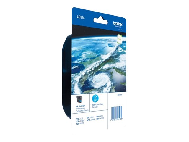 LC-985 inktcartridge cyaan standard capacity 260 paginas 1-pack blister zonder alarm
