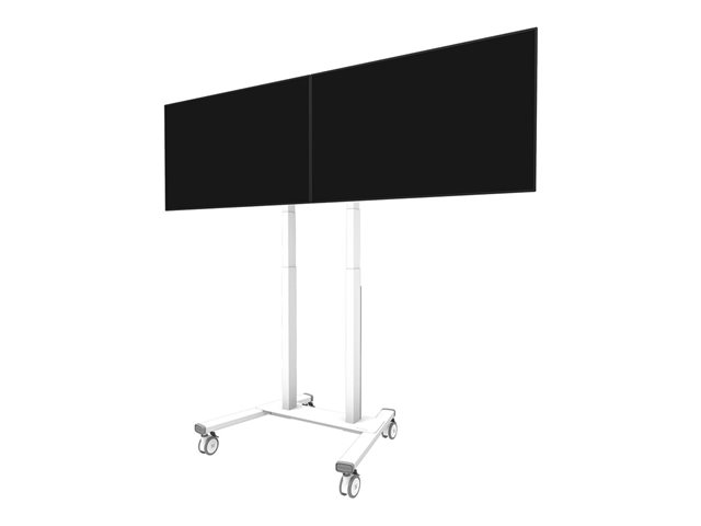 Neomounts ADM-875WH2 - Mounting component (mounting adapter) - for 2 LCD displays - lockable - steel - white - screen size: 42\"-65\" - cart mountable, stand mountable - for Neomounts FL55-875WH1, WL55-875WH1