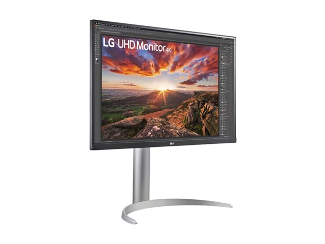 LG 27UP850K-W - LED monitor - 27\" - 3840 x 2160 4K UHD (2160p) - IPS - 400 cd/m² - 1200:1 - DisplayHDR 400 - 5 ms - 2xHDMI, DisplayPort, USB-C - speakers