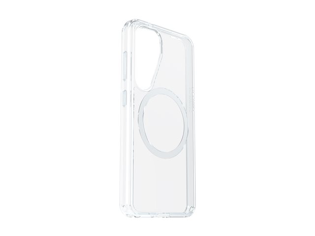 OtterBox Symmetry Series - Back cover for mobile phone - with magnets - polycarbonate, thermoplastic elastomer (TPE) - clear - for Samsung Galaxy S25
