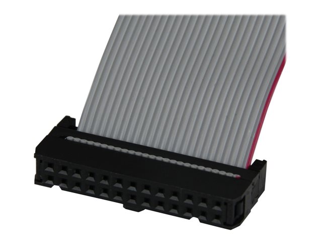 StarTech.com Low Profile 16in Parallel Port Header Cable Adapter w/ Bracket - DB25 to IDC26 Parallel Port Bracket DB-25 (F) to IDC 26 (F) (PLATE25F16LP) - Parallel panel - DB-25 (F) to 26 PIN IDC (F) - 40.64 cm - grey