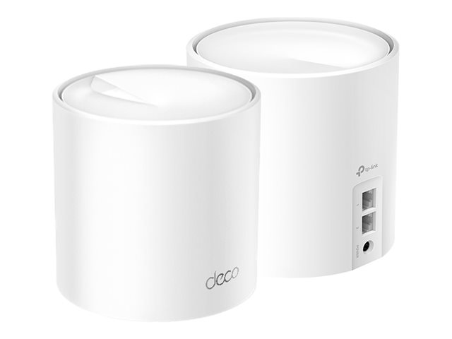 TP-Link Deco X10 V1 - Wi-Fi system - (2 routers) - up to 3,900 sq.ft - mesh 1GbE Dual Band