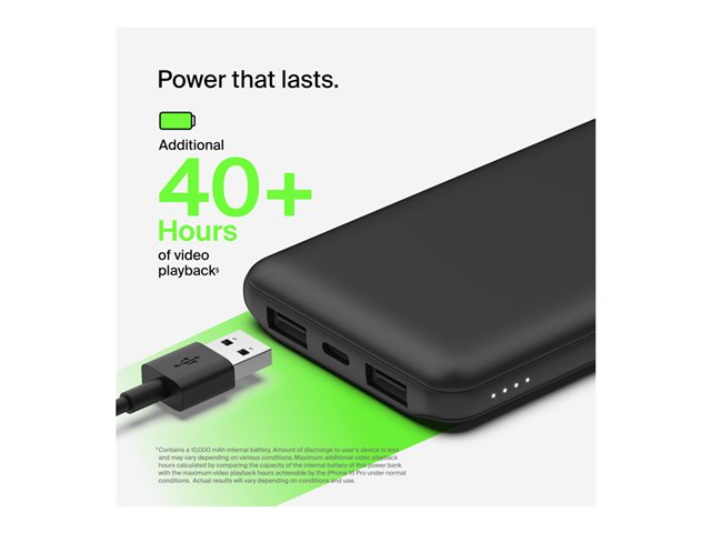 Belkin 10000 mAmp POWER BANK BLACK